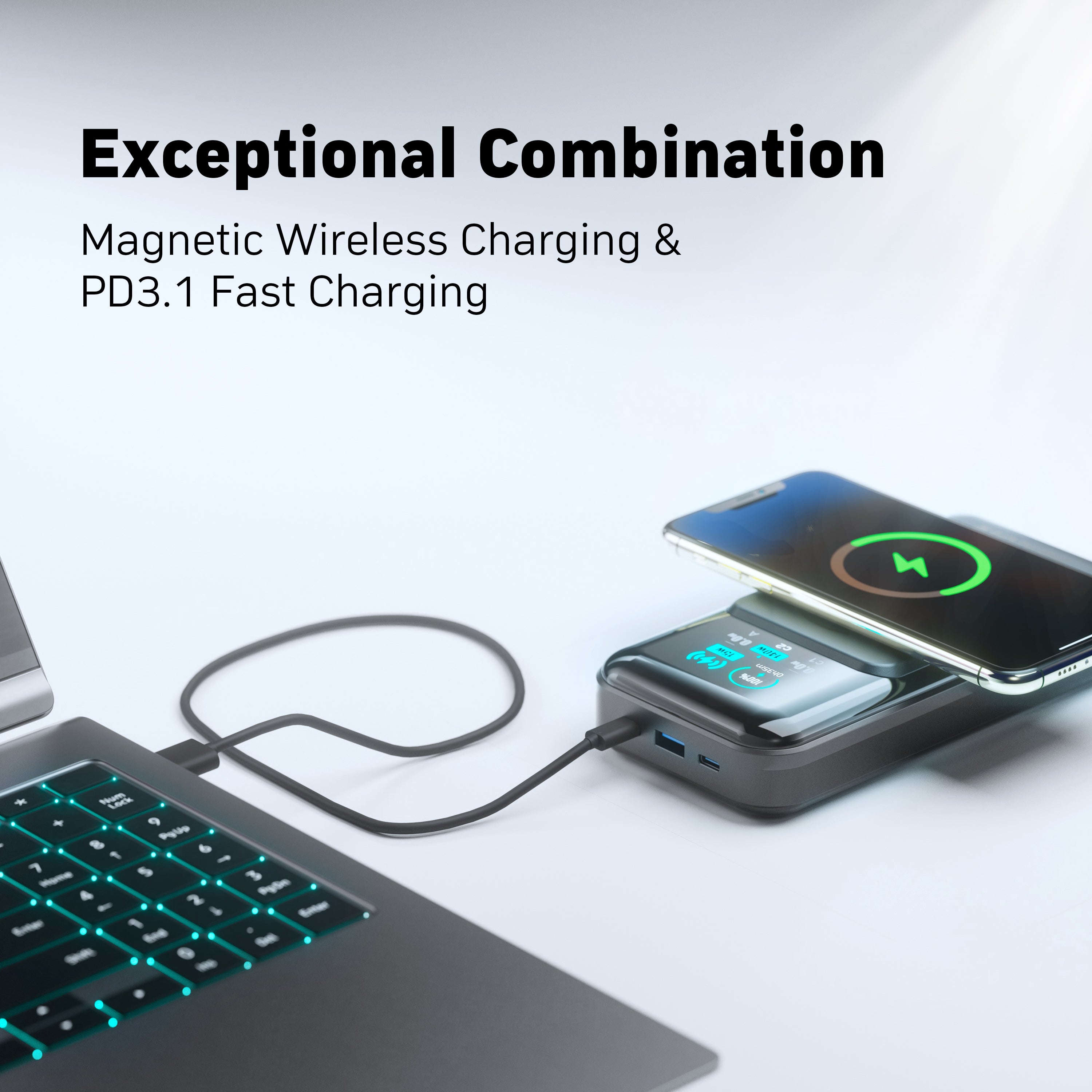 DENVIX PowerX Power Bank Deluxe Package Jimmy Butler Edition, 250W 4-in-1 25,000mAh Laptop Portable Charger (91.25Wh) with Magnetic Wireless Charging for iPhone, Samsung, MacBook, DJI, AirPods and More