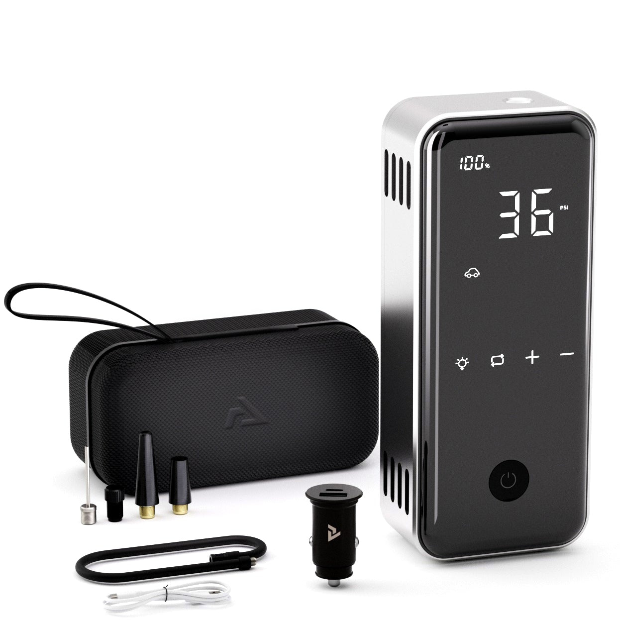 Denvix Tire Inflator Deluxe Package, 2X Faster, 15000mAh, 45W Fast Charging