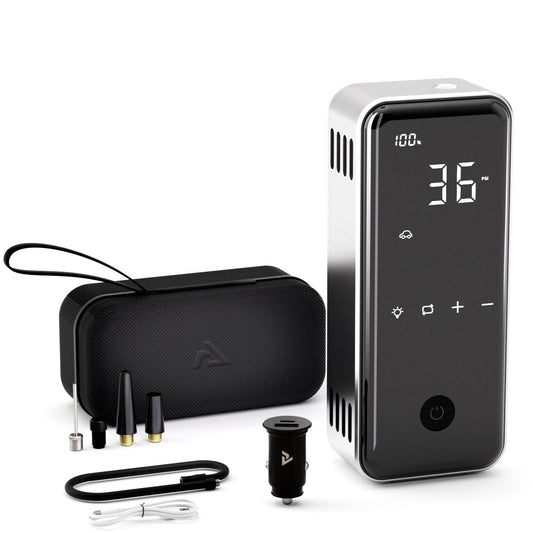 Denvix Tire Inflator Deluxe Package, 2X Faster, 15000mAh, 45W Fast Charging